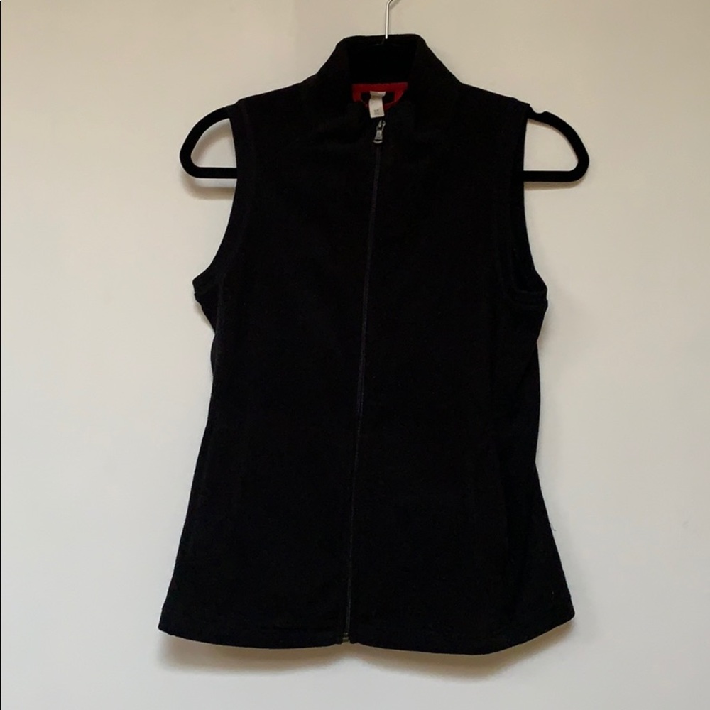 Gap black fleece vest size S/P